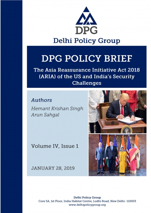 The Asia Reassurance Initiative Act 2018 (ARIA) of the US and India's Security Challenges