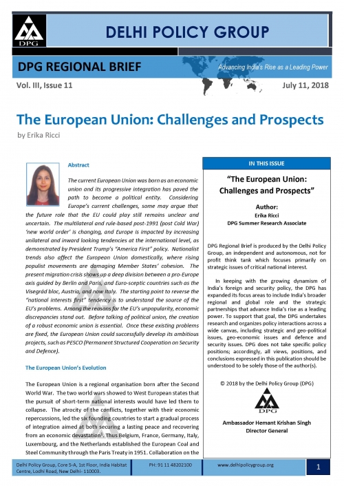 The European Union: Challenges and Prospects