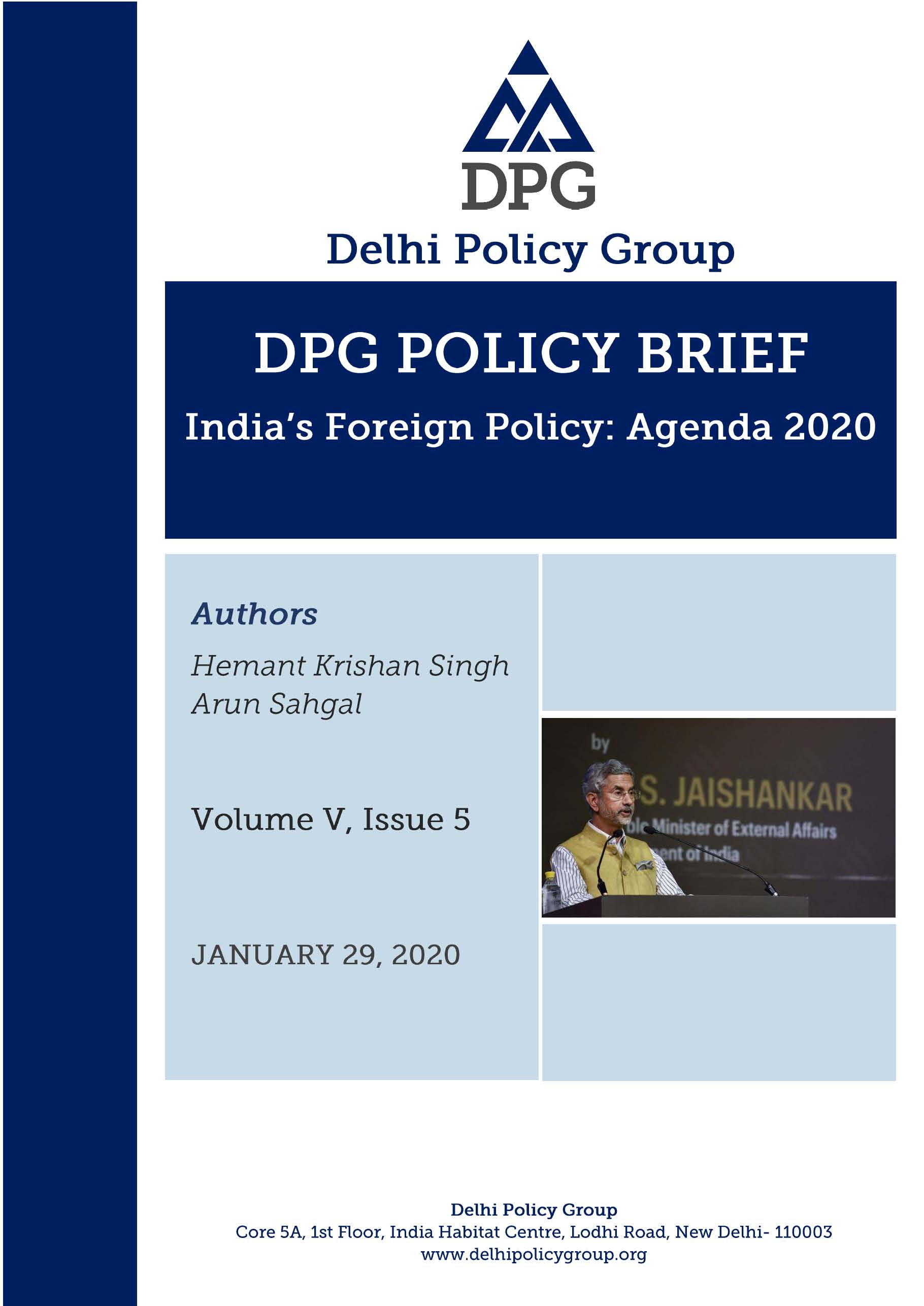 India's Foreign Policy: Agenda 2020