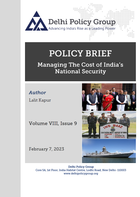 Managing The Cost of India’s National Security