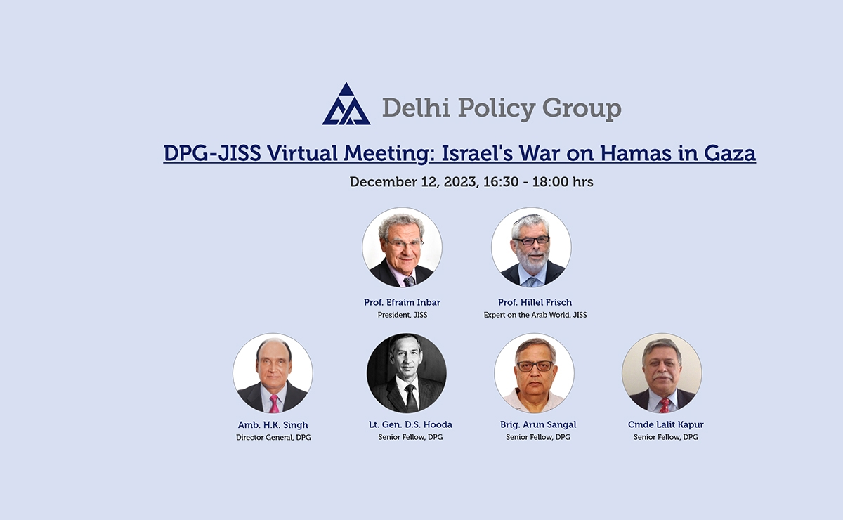 DPG-JISS Virtual Meeting: Israel’s War on Hamas in Gaza