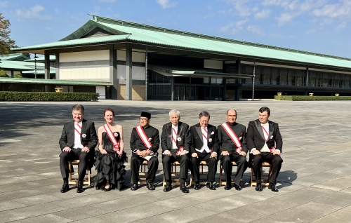 Ambassador Hemant Krishan Singh conferred the Grand Cordon of the Order of the Rising Sun at the Imperial Palace in Tokyo, November 9, 2022 - Pic 2