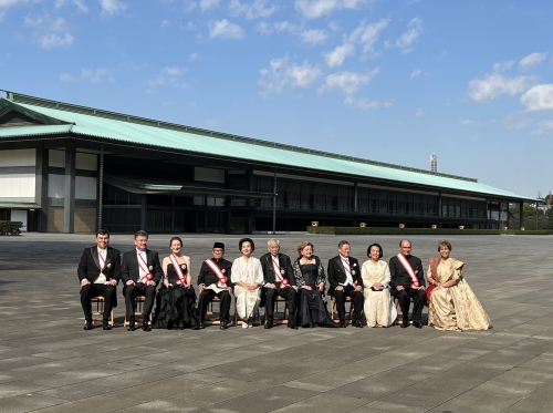 Ambassador Hemant Krishan Singh conferred the Grand Cordon of the Order of the Rising Sun at the Imperial Palace in Tokyo, November 9, 2022 - Pic 3