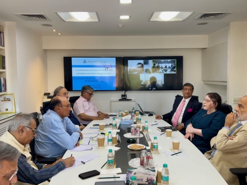 “Contemporary Developments in Pakistan  and Implications for Regional Security”: Roundtable Discussion with Dr. Ayesha Siddiqa, Political Commentator and Senior Fellow, Department of War Studies, Kings College, London - Pic 1