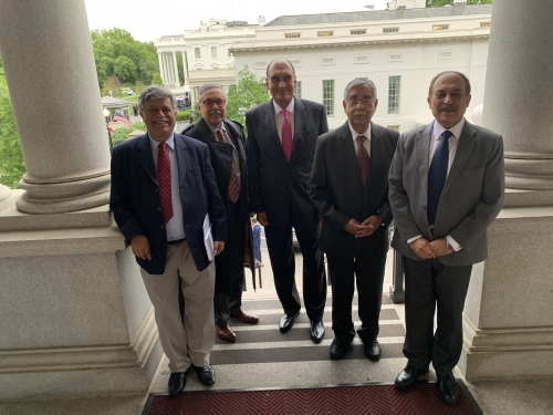 DPG Senior Faculty at the Eisenhower Executive Office Building after NSC Meeting, Washington D.C. - Pic 1