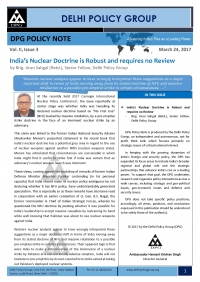 DPG Policy Note Vol. II, Issue 3: India's Nuclear Doctrine is Robust and requires no Review