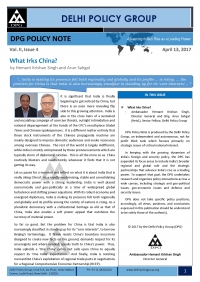 DPG Policy Note Vol. II, Issue 4: What Irks China?