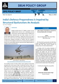 India's Defence Preparedness is impaired by Structural Dysfunction: An Analysis