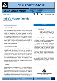 India's Macro Trends | SEPTEMBER 2017
