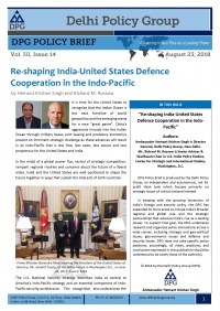 Re-shaping India-United States Defence Cooperation in the Indo-Pacific