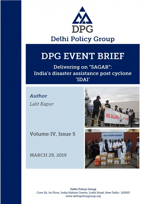 Delivering on SAGAR: India's disaster assistance post cyclone "IDAI"