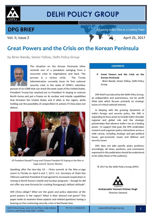 Great Powers and the Crisis on the Korean Peninsula