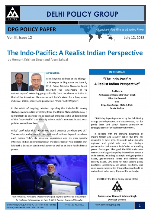 The Indo-Pacific: A Realist Indian Perspective