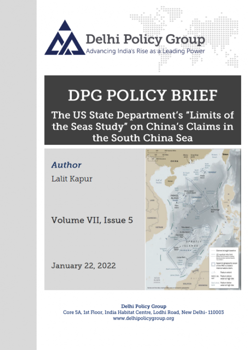 The US State Department’s “Limits of the Seas Study” on China’s Claims in the South China Sea