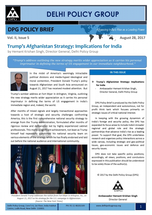 Trump's Afghanistan Strategy: Implications for India